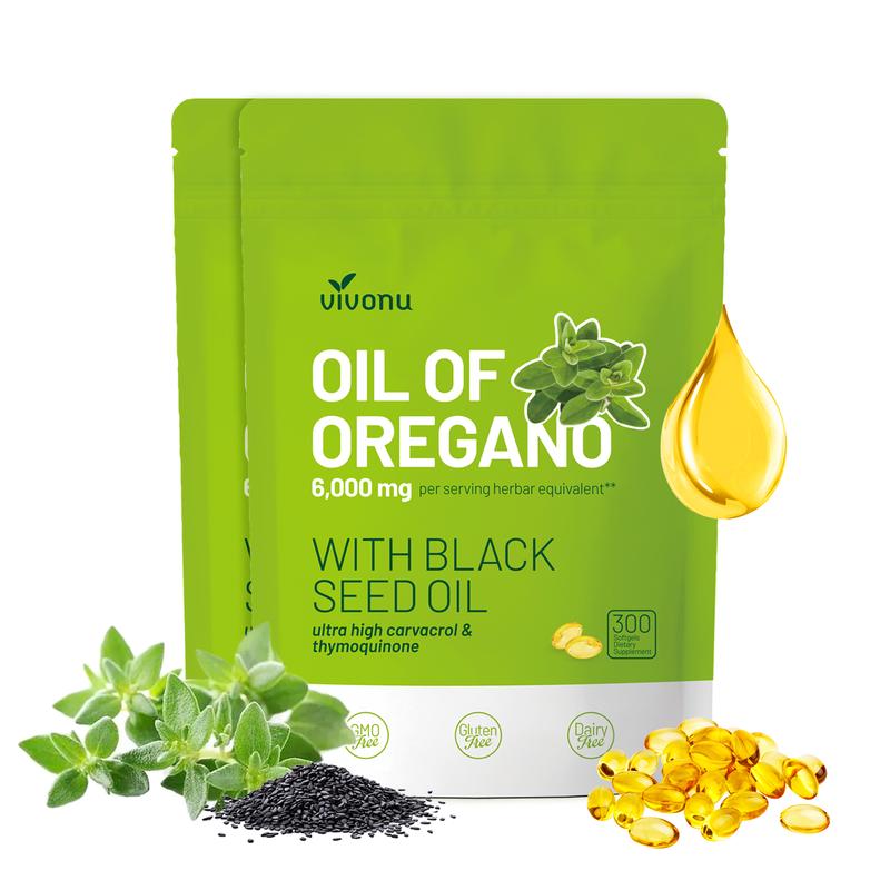 Aceite de Orégano con Aceite de Semilla Negra