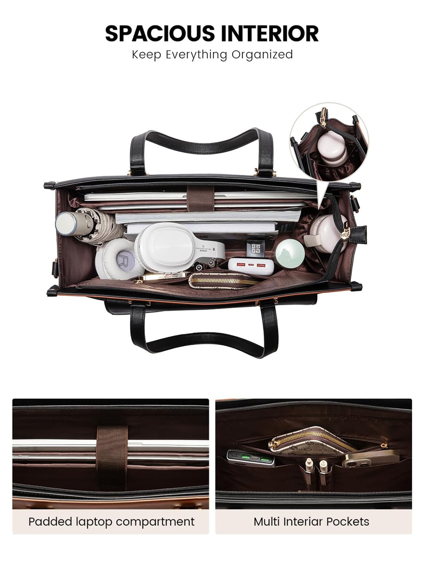 2-in-1 Laptop Tote, 15.6" 17.3"