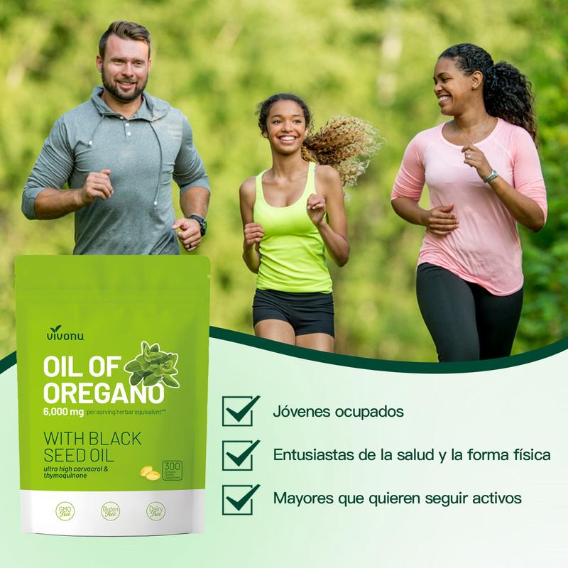 Aceite de Orégano con Aceite de Semilla Negra