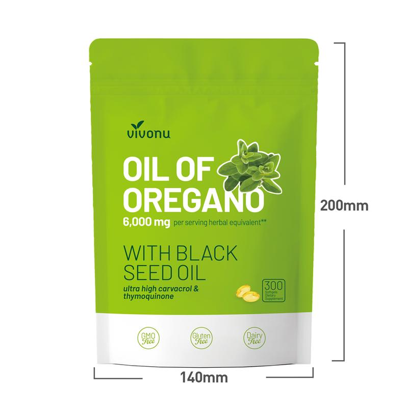 Aceite de Orégano con Aceite de Semilla Negra